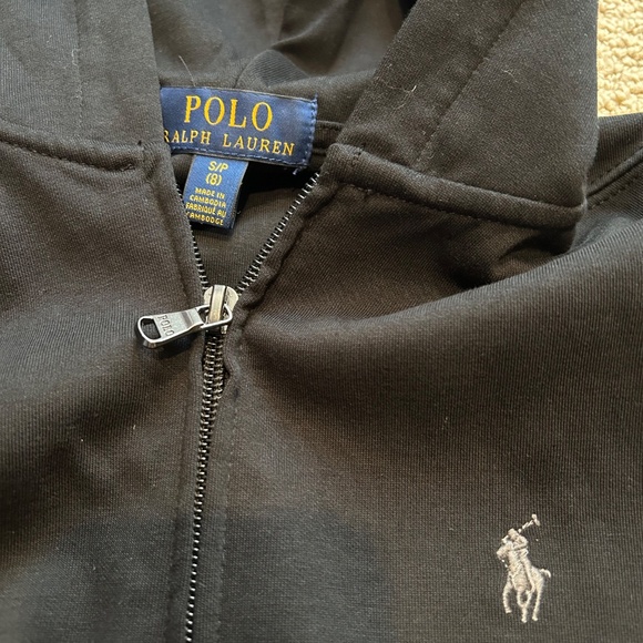 NWOT Polo Ralph Lauren Black Cotton Hoodie for Boys - Picture 4 of 7